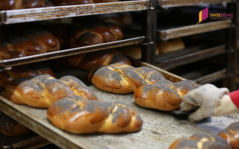 Fresh Wholesales Pastries place on a tray